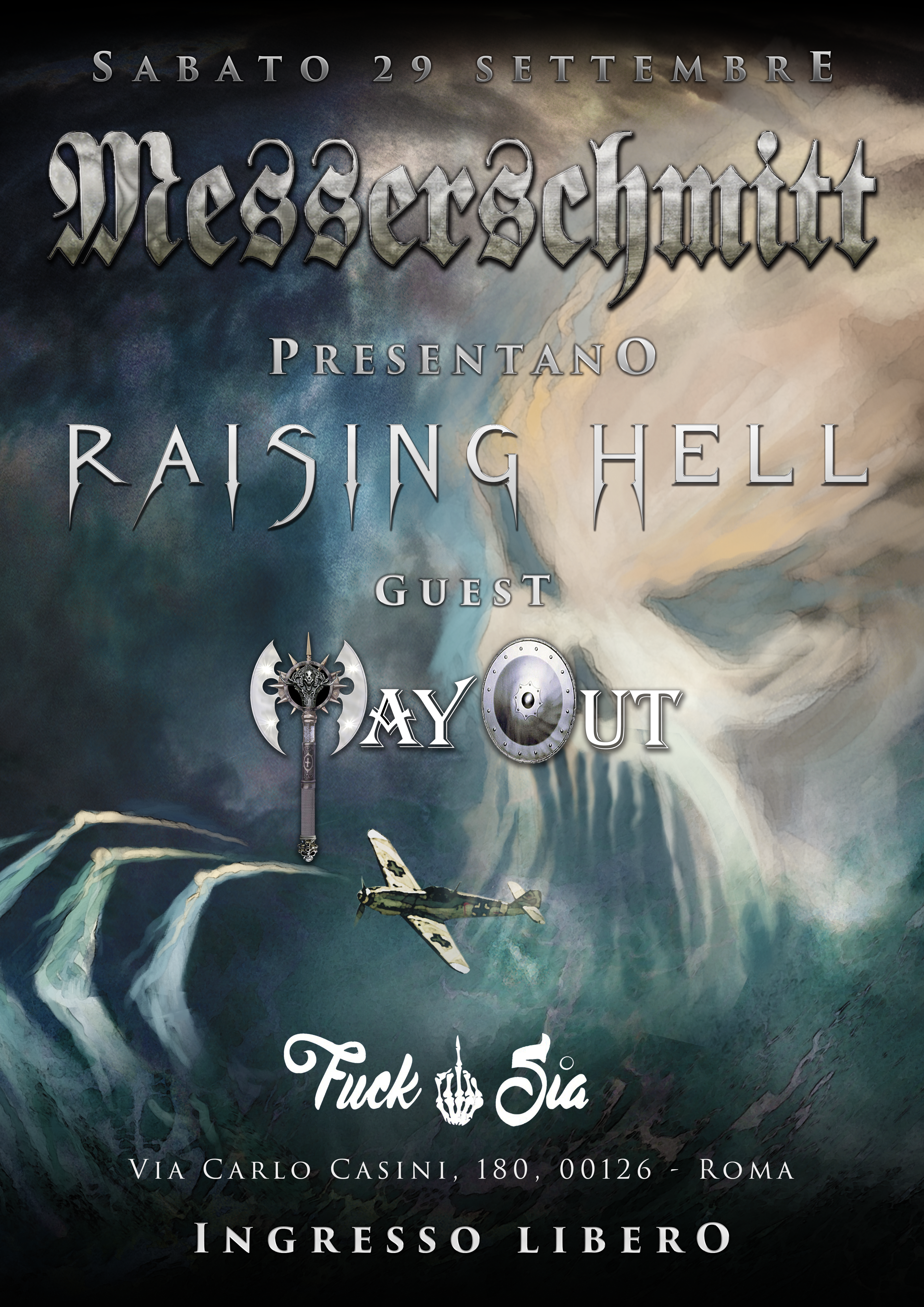 Il 29 settembre al FuckSia: Messerschmitt Raising Hell Release Party