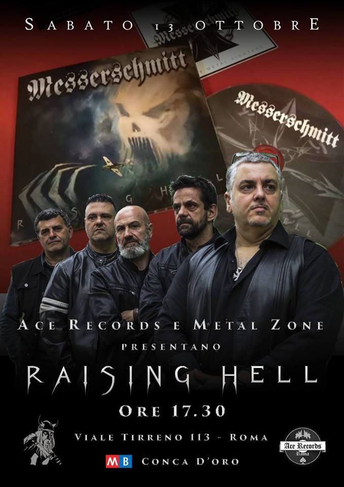 Presentazione nuovo CD Messerschmitt Raising hell presso Ace Records