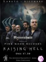 Sabato 1 dicembre i Messerschmitt presentano Raising Hell presso Pink Moon Records