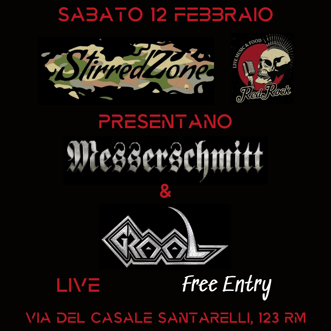 Sabato 12 febbraio Messerschmitt Live @ Red Rock