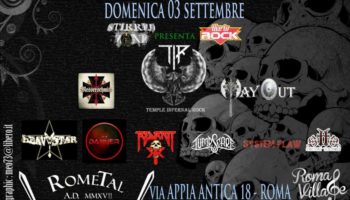 RoMetal Fest 2017 – Roma Village – Domenica 3 settembre 2017