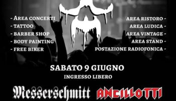 Sabato 9 giugno al Rock’n’roll Garden METAL NIGHT LIVE con Messerschmitt e Ancillotti (+ guests)