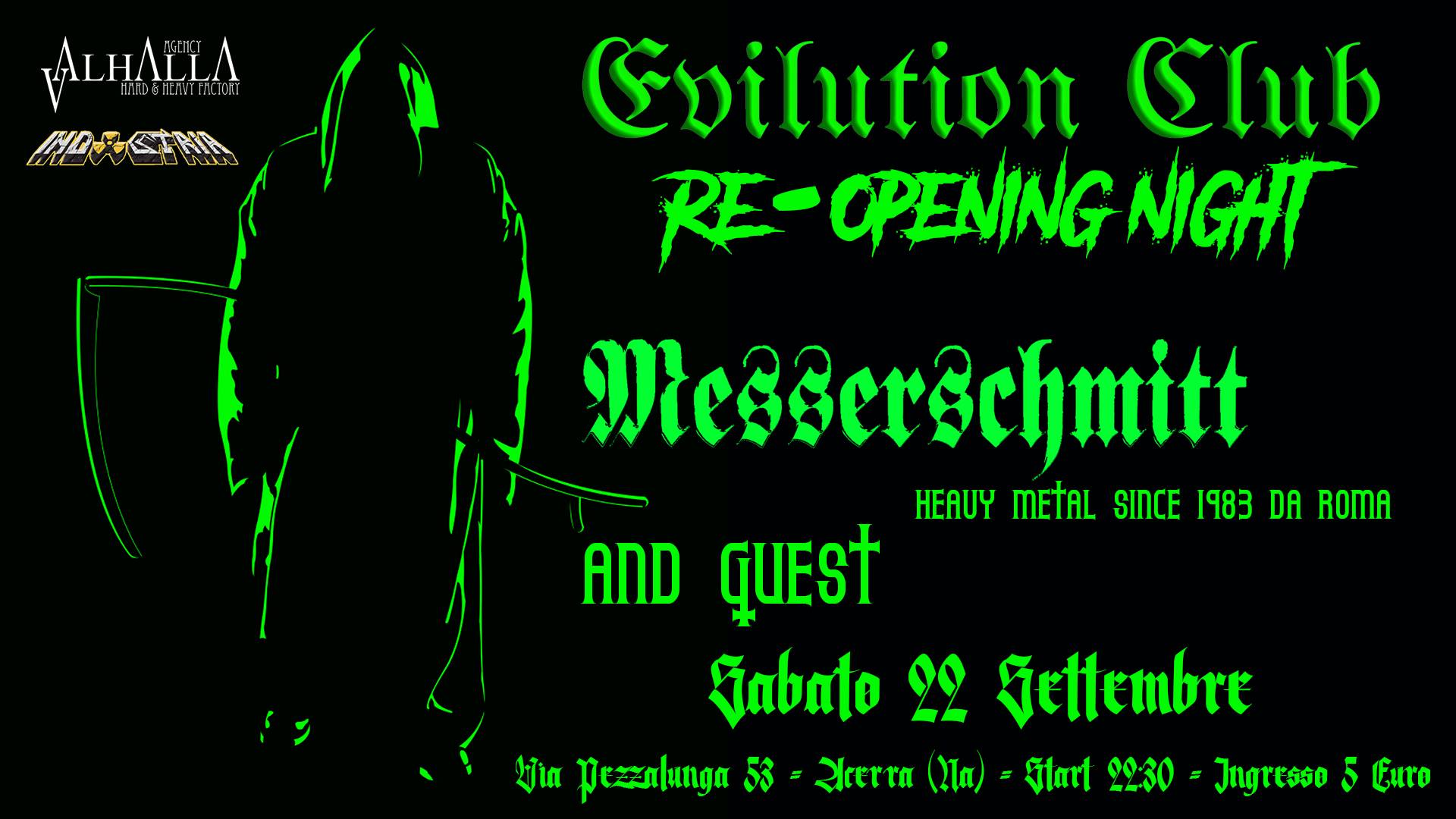 Sabato 22 settembre – Evilution Club Re-Opening Night