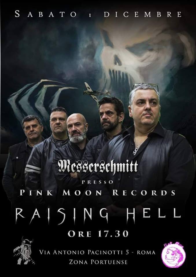 Sabato 1 dicembre i Messerschmitt presentano Raising Hell presso Pink Moon Records