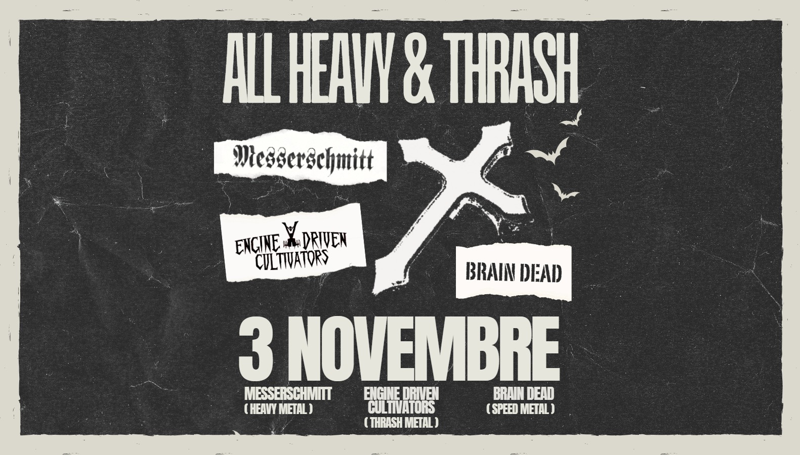 Venerdì 3 Novembre Messerschmitt live @ Traffic Club (Roma)