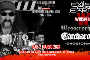 Sabato 2 Marzo Messerschmitt live@Defrag “In memoria di Baffo Jorg 2012-2024”