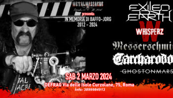 Sabato 2 Marzo Messerschmitt live@Defrag “In memoria di Baffo Jorg 2012-2024”